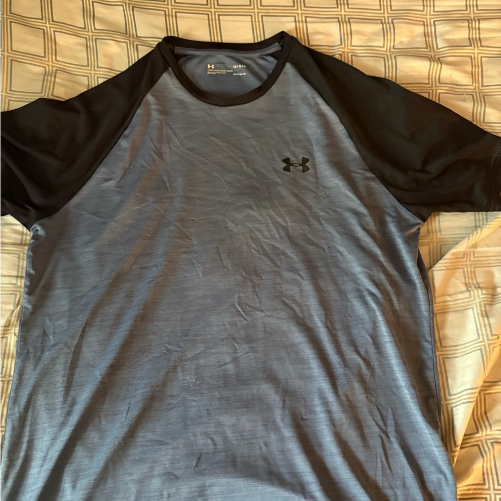 LG Blue and Black Short Sleeve Tee